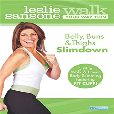 Leslie Sansone: Belly, Buns, &amp; Thighs Slimdown - Walk Your Way Thin (레슬리 산소네)(지역코드1)(한글무자막)(DVD)