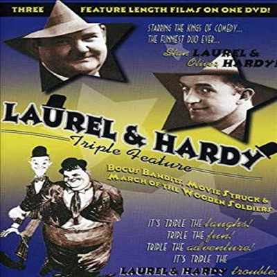 Laurel &amp; Hardy Triple Feature (로렐 앤 하디)(지역코드1)(한글무자막)(DVD)