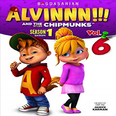 Alvin & the Chipmunks: Season 1 Volume 6 (앨빈과 슈퍼밴드 시즌 1 볼륨 6)(지역코드1)(한글무자막)(DVD)