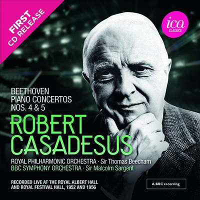 베토벤: 피아노 협주곡 4 &amp; 5번 &#39;황제&#39; (Beethoven: Piano Concertos Nos. 4 &amp; 5 &#39;Emperor&#39;)(CD) - Robert Casadesus