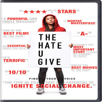 The Hate U Give (더 헤이트 유 기브) (2018)(지역코드1)(한글무자막)(DVD)