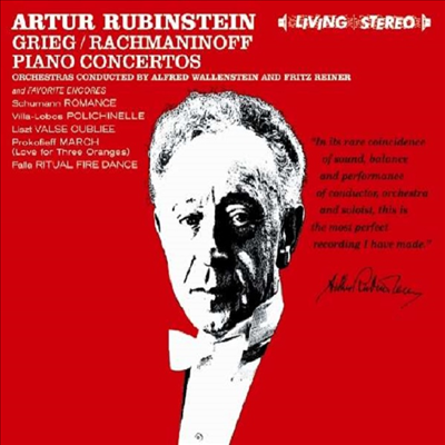 그리그 &amp; 라흐마니노프: 피아노 협주곡 (Grieg &amp; Rachmaninov: Piano Concertos)(CD) - Arthur Rubinstein