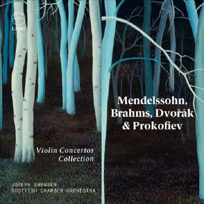 멘델스존, 브람스, 드보르작 &amp; 프로코피에프: 바이올린 협주곡집 (Mendelssohn, Brahms, Dvorak &amp; Prokofiev: Violin Concertos) (4CD) - Joseph Swensen