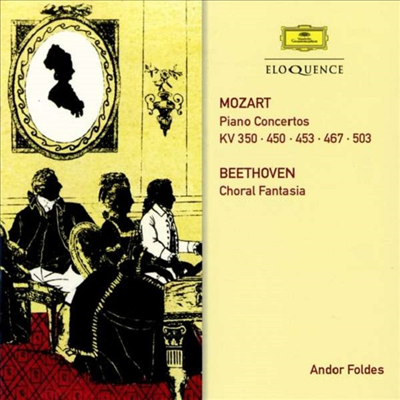 모차르트: 피아노 협주곡 15, 17, 21, 25번 &amp; 베토벤: 합창 환상곡 (Mozart: Piano Concertos &amp; Beethoven: Choral Fantasy) (2CD) - Andor Foldes