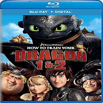 How To Train Your Dragon 1 & 2 (드래곤 길들이기 1.2)(한글무자막)(Blu-ray)