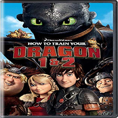 How To Train Your Dragon 1 & 2 (드래곤 길들이기 1.2)(지역코드1)(한글무자막)(DVD)