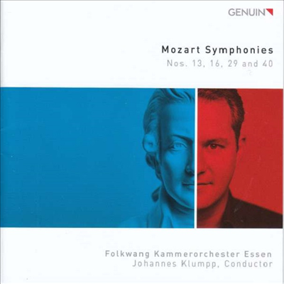 모차르트: 교향곡 13, 16, 29 &amp; 40번 (Mozart: Symphonies Nos.13, 16, 29 &amp; 40)(CD) - Johannes Klumpp