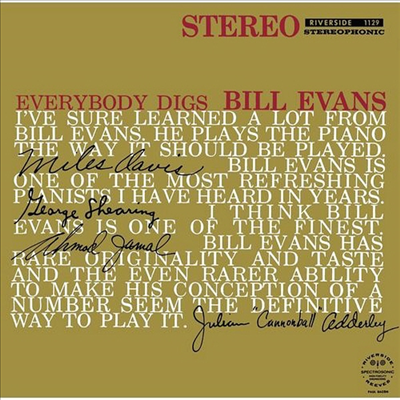 Bill Evans - Everybody Digs Bill Evans (Bonus Track)(SHM-CD)(일본반)