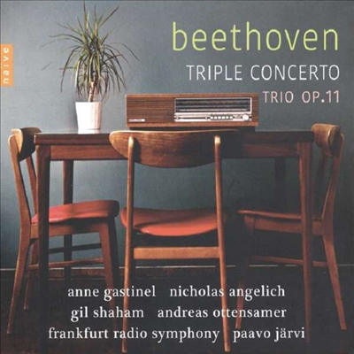 베토벤: 삼중 협주곡 & 피아노 삼중주 4번 '가센하우어' - 클라리넷반 (Beethoven: Triple Concerto Piano Trio No.4 ''Gassenhauer' for Clarinet)(Digipack)(CD) - Paavo Jarvi