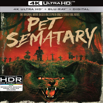Pet Sematary - 30th Anniversary Edition (공포의 묘지) (1989) (한글무자막)(4K Ultra HD + Blu-ray + Digital)