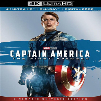 Captain America: The First Avenger (퍼스트 어벤져) (2011) (한글무자막)(4K Ultra HD + Blu-ray + Digital Code)