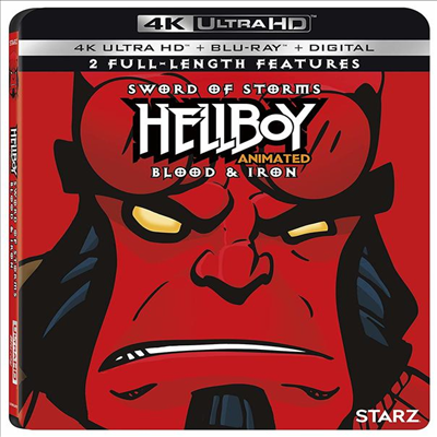 Hellboy Animated: Sword Of Storms / Blood & Iron (헬보이: 폭풍의 검/ 블러드 앤 아이언) (한글무자막)(4K Ultra HD + Blu-ray + Digital)