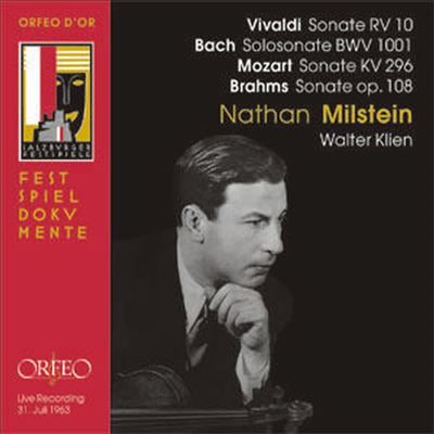 비발디, 바흐, 모차르트, 브람스 : 바이올린 소나타 (Vivaldi, Bach, Mozart, Brahms: Violin Sonatas)(CD) - Nathan Milstein