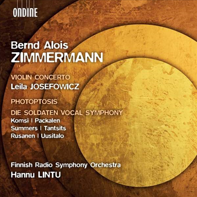 침머만: 바이올린 협주곡 & 포토토시스 (Zimmermann: Violin Concerto & Photoptosis)(CD) - Leila Josefowicz