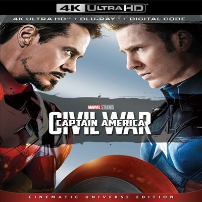 Captain America: Civil War (캡틴 아메리카: 시빌 워) (2016) (한글무자막)(4K Ultra HD + Blu-ray + Digital Code)