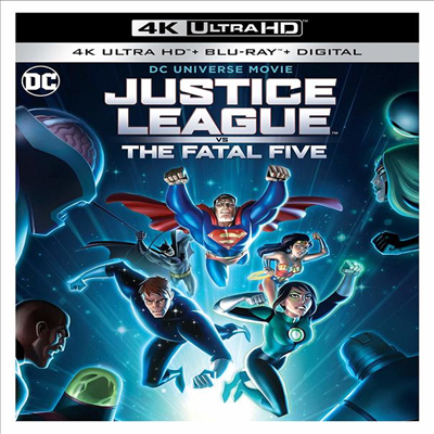 Justice League Vs The Fatal Five (저스티스 리그 대 더 페이털 파이브) (2019) (한글무자막)(4K Ultra HD + Blu-ray + Digital)
