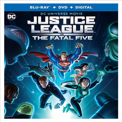 Justice League Vs The Fatal Five (저스티스 리그 대 더 페이털 파이브) (2019) (한글무자막)(Blu-ray + DVD + Digital)