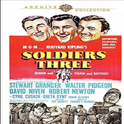 Soldiers Three (1951) (솔저즈 쓰리)(지역코드1)(한글무자막)(DVD)(DVD-R)