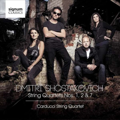 쇼스타코비치: 현악 사중주 1, 2 &amp; 7번 (Shostakovich: String Quartets Nos.1, 2 &amp; 7)(CD) - Carducci Quartet