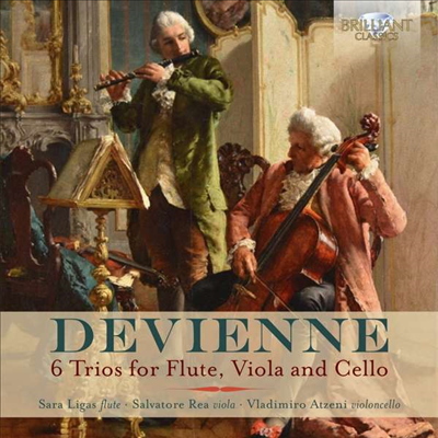 드비엔느: 플루트 삼중주 1-6번 (Devienne: 6 Trios For Flute, Viola & Cello)(CD) - Sara Ligas