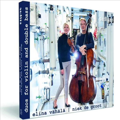 현대의 바이올린과 더블 베이스 이중주 (Pendereck, 윤이상, Huber, Rihm: Duos For Violin &amp; Double Bass) (Digipack)(CD) - Elina Vahala