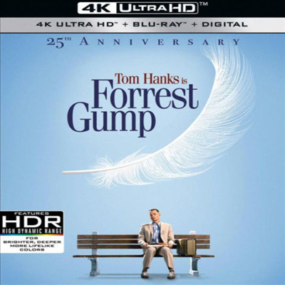 Forrest Gump: 25th Anniversary (포레스트 검프) (1994) (한글무자막)(4K Ultra HD + Blu-ray + Digital)