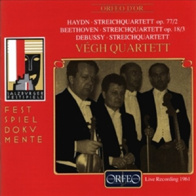 하이든, 드뷔시 & 베토벤: 현악 사중주 (Haydn, Beethoven & Debussy: String Quartets) (CD) - Vegh Quartet