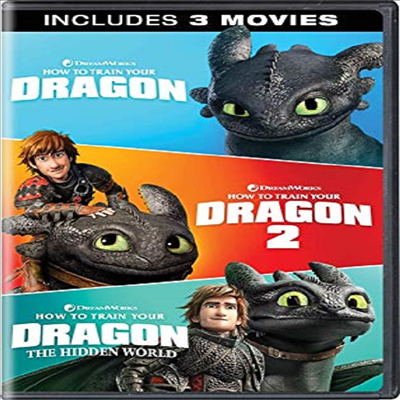 How To Train Your Dragon: 3-Movie Collection (드래곤 길들이기 1.2.3)(지역코드1)(한글무자막)(DVD)