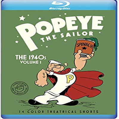 Popeye The Sailor: The 1940s Volume 1 (뽀빠이)(한글무자막)(Blu-ray)