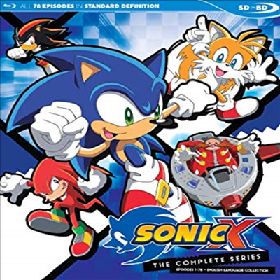 Sonic X: Complete English Dubbed Series Sdbd (소닉X )(한글무자막)(Blu-ray)