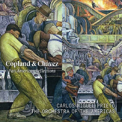 차베스: 교향곡 2번 '신포니아 인디아' & 코플랜드: 교향곡 3번 (Chavez: Symphony No.2 'Sinfonia India' & Copland: Symphony No.3)(CD) - Carlos Miguel Prieto