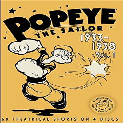 Popeye The Sailor: 1933-1938 - Vol 1 (뽀빠이)(지역코드1)(한글무자막)(DVD)(DVD-R)