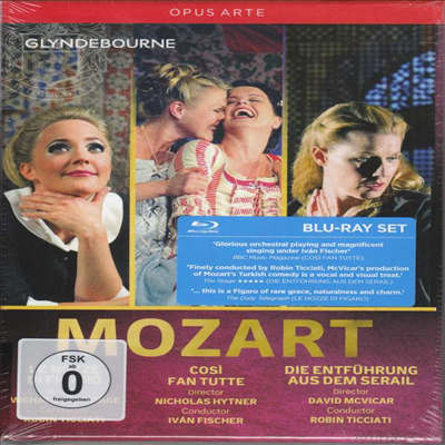 모차르트: 피가로의 결혼, 코지 판 투테, 후궁으로 부터의 도피 (Mozart: Nozze Di Figaro, Cosi Fan Tutte, Die Entfuhrung aus dem Serail) (한글무자막)(3Blu-ray Boxset)(Blu-ray)(2018) - Sally Matthews
