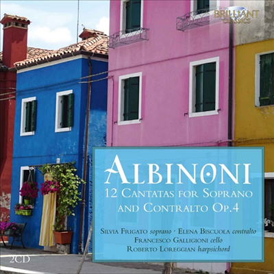 알비노니: 소프라노와 콘트랄토를 위한 12개의 칸타타 (Albinoni: 12 Cantatas for Soprano and Contralto Op. 4) (2CD) - Francesco Galligioni