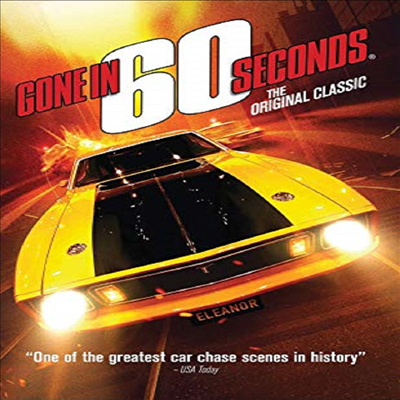 Gone In 60 Seconds (1974) (식스티 세컨즈) (지역코드1)(한글무자막)(DVD-R)