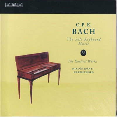 C.P.E.바흐: 건반악기 작품 38집 (C.P.E.Bach: Solo Keyboard Works, Vol.38)(CD) - Miklos Spanyi