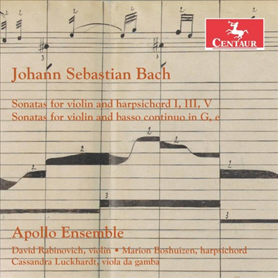 바흐: 바이올린 소나타, 바이올린과 통주저음을 위한 소나타 (Bach: Sonatas For Violin & Harpsichord, Sonatas For Violin & Basso Continuo)(CD) - Apallo Ensemble