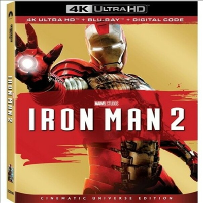 Iron Man 2 (아이언맨 2) (2010) (한글무자막)(4K Ultra HD + Blu-ray + Digital Code)