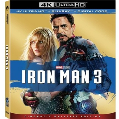 Iron Man 3 (아이언맨 3) (2013) (한글무자막)(4K Ultra HD + Blu-ray + Digital Code)