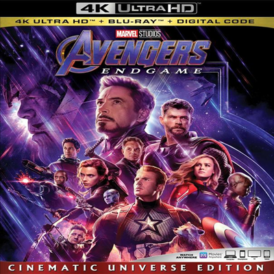 Avengers: Endgame (어벤져스: 엔드게임) (2019) (한글무자막)(4K Ultra HD + Blu-ray + Digital Code)