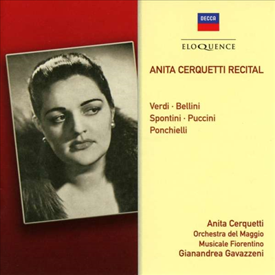 아니타 체르케티 리사이틀 (Anita Cerquetti Recital)(CD) - Anita Cerquetti