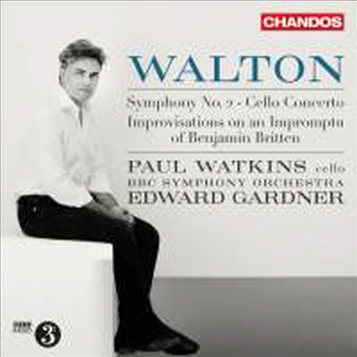 월튼: 교향곡 2번 &amp; 첼로 협주곡 (Walton: Symphony No. 2 &amp; Cello Concerto) (SACD Hybrid) - Paul Watkins