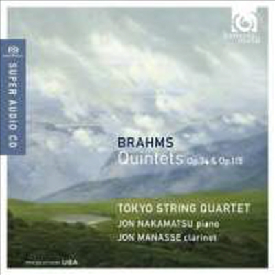브람스: 클라리넷 오중주 & 피아노 오중주 (Brahms: Clarinet & Piano Quintets Op.34 & 115) (SACD Hybrid) - Tokyo String Quartet