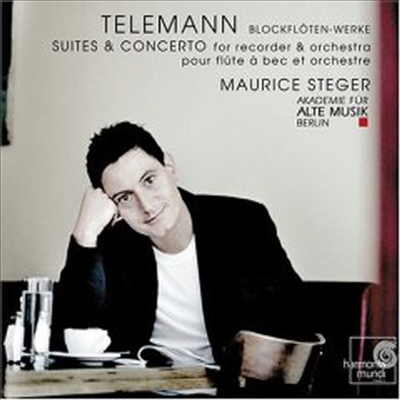 텔레만 : 리코더를 위한 조곡과 협주곡 (Telemann : Suites and Concertos for Recorder &amp; Orchestra)(CD) - Maurice Steger