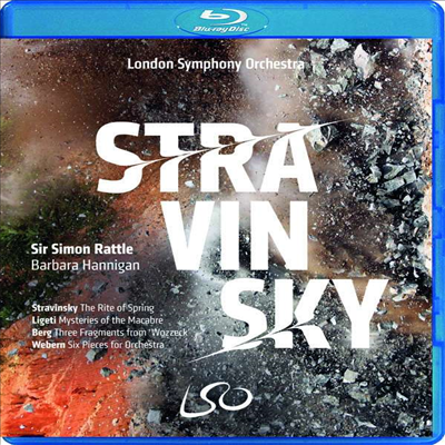 스트라빈스키: 봄의 제전 & 베베른: 여섯 개의 소품 (Stravinsky: The Rite Of Spring & Webern: Six Pieces for Orchestra Op.6) (Blu-ray + DVD) (2017)(Blu-ray) - Simon Rattle