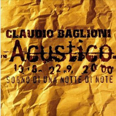 Claudio Baglioni - Sogno Di Una Notte Di Note (2CD)