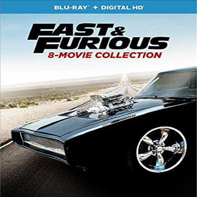 Fast &amp; Furious 8-Movie Collection (분노의 질주 1~8 컬렉션)(한글무자막)(Blu-ray)