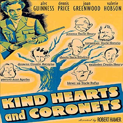 Kind Hearts &amp; Coronets (친절한 마음과 화관) (1949)(지역코드1)(한글무자막)(DVD)