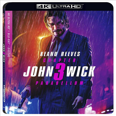 John Wick: Chapter 3 - Parabellum (존 윅 3: 파라벨룸) (2019) (한글무자막)(4K Ultra HD + Blu-ray + Digital)