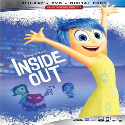 Inside Out (인사이드 아웃) (2015) (한글무자막)(Blu-ray + DVD + Digital Code)